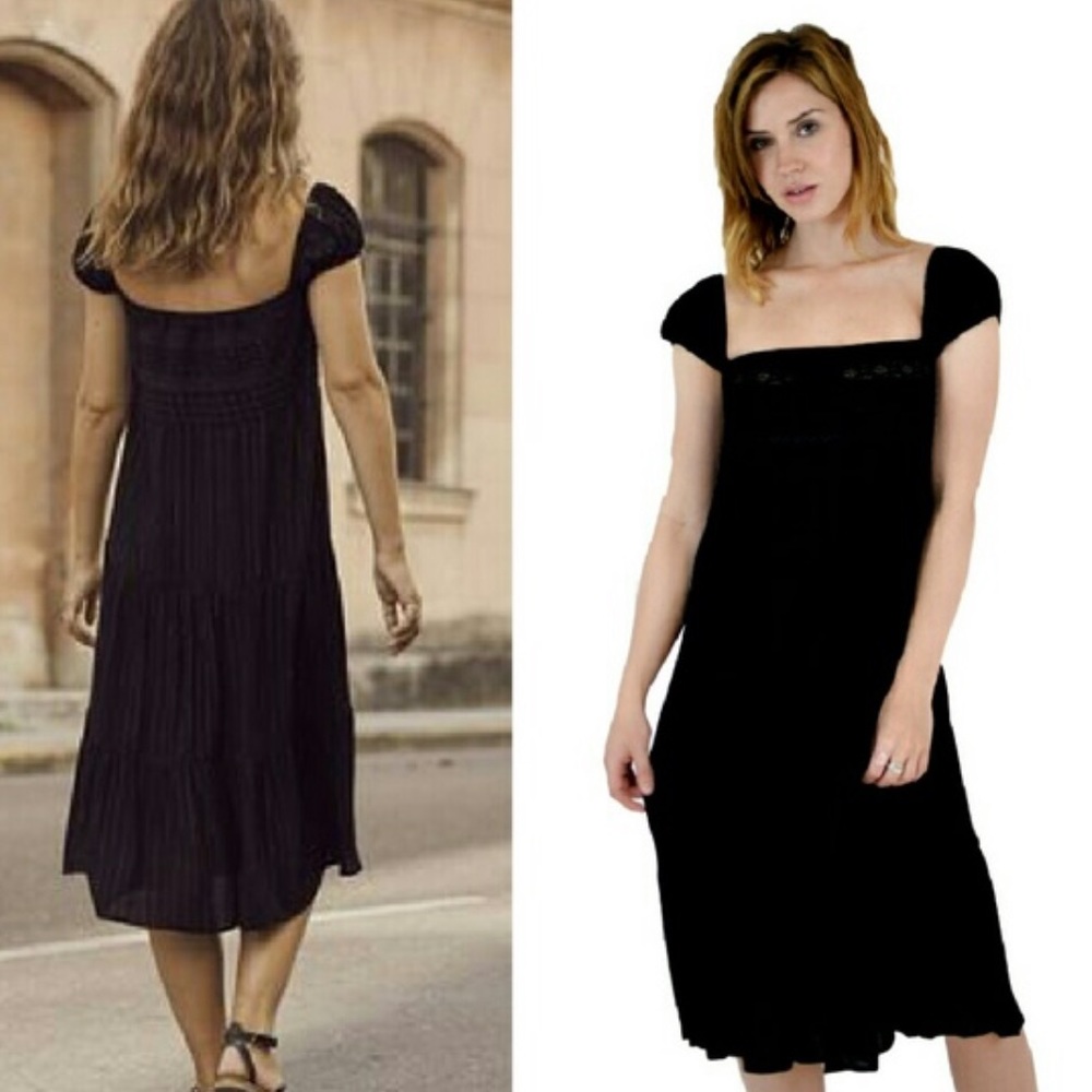 NWT auguste isabella day dress black lure (6) - Picture 2 of 7